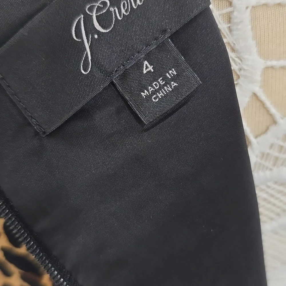J.CREW Leopard Print A-line Shift Sheath Dress